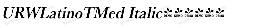 URWLatinoTMed Italic字体转换